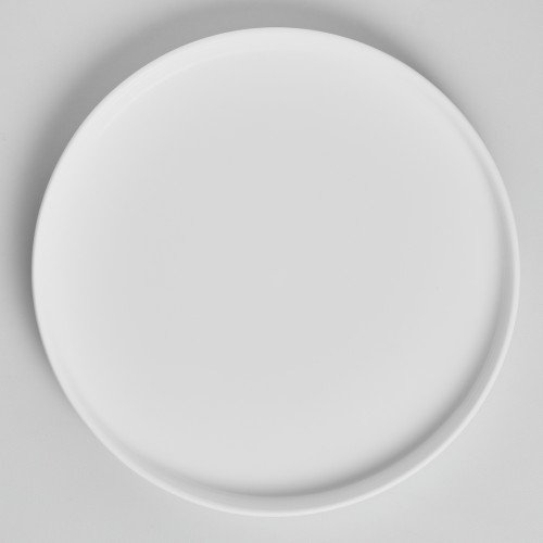 Kaden White Plate Short Stackable 26cm 2