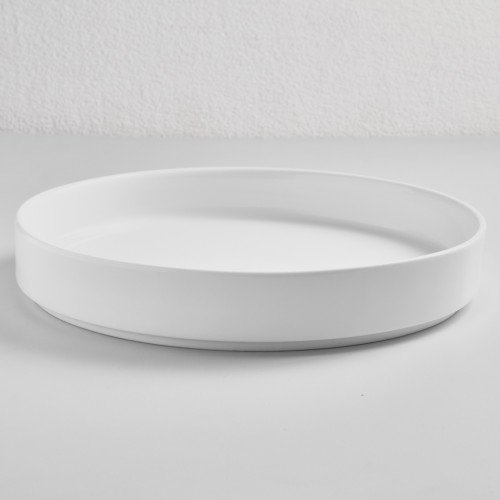 Kaden White Plate Tall Stackable 26cm