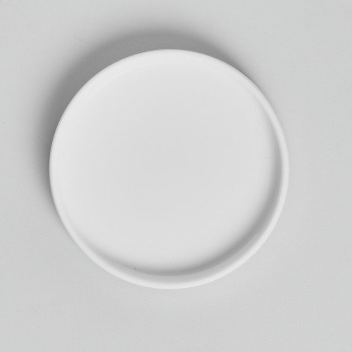 Kaden White Plate Tall Stackable 20cm with Wooden Lid 3