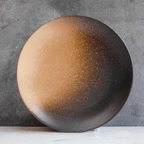 Dark Brown Dinner Plate 10"