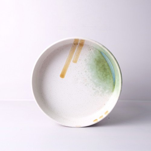 White Serene Semi-Bowl 8"