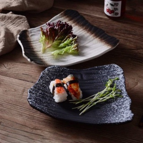 Wakana Asymmetric Salad Plate 9" 3
