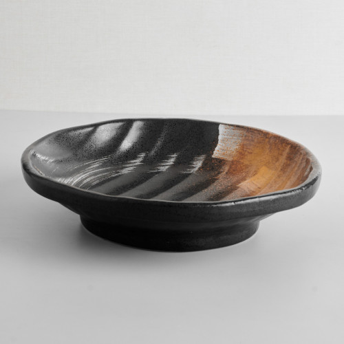 Dark Brown Fusion Dinner Plate 10" 2