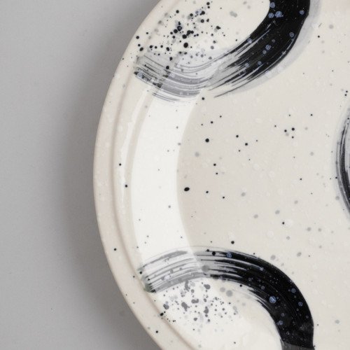 Kasumi White Dinner Plate 10" 2