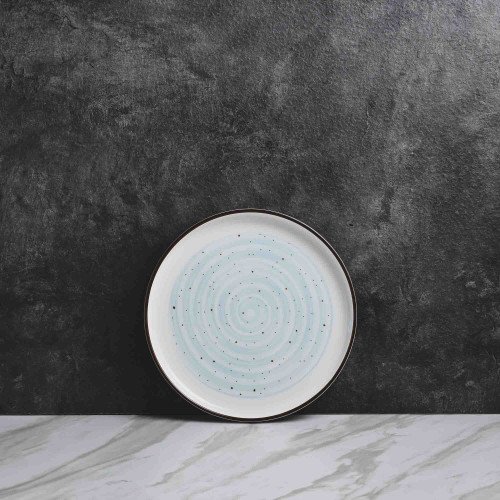 White Ripples Salad Plate 8"