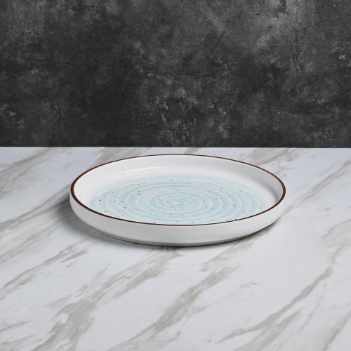 White Ripples Dinner Plate 10" 3