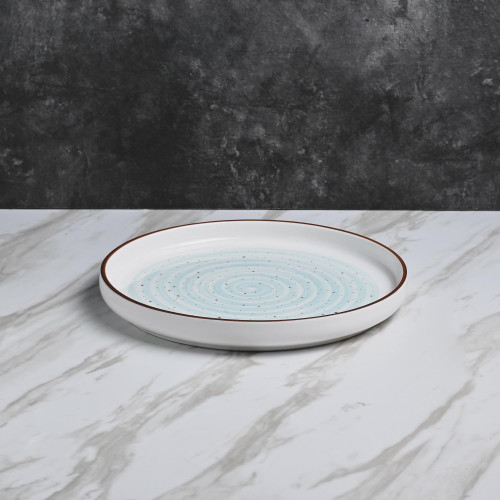 White Ripples Dinner Plate 10" 3