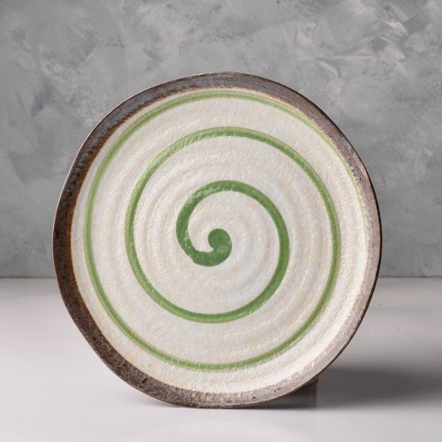 Himeji Green Dinner Plate 9"