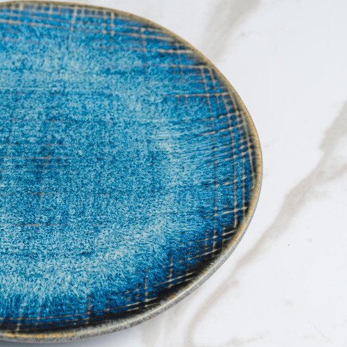 Cerulean Shade Uneven Salad Plate 7" 3