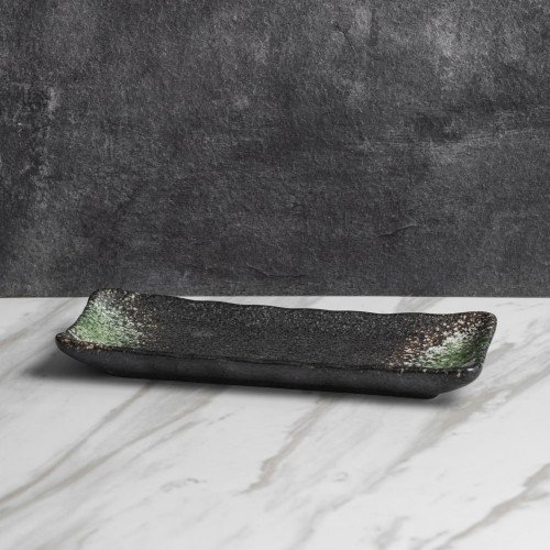 Jade Green Long Plate 8" 4