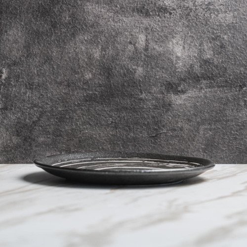 Vanity Black Salad Plate 8" 2