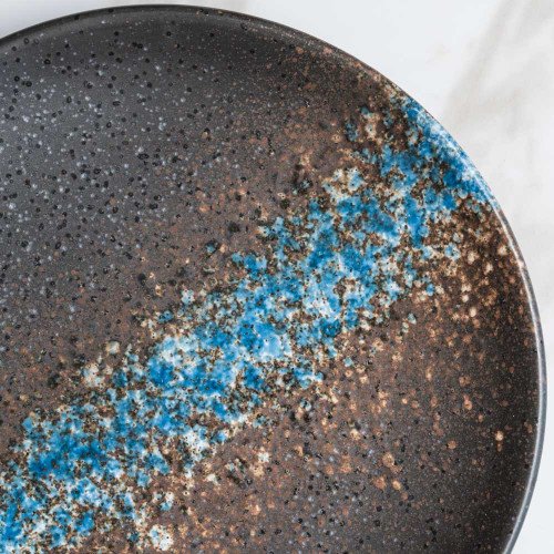 Luster Blue Sharing Plate 6" 3