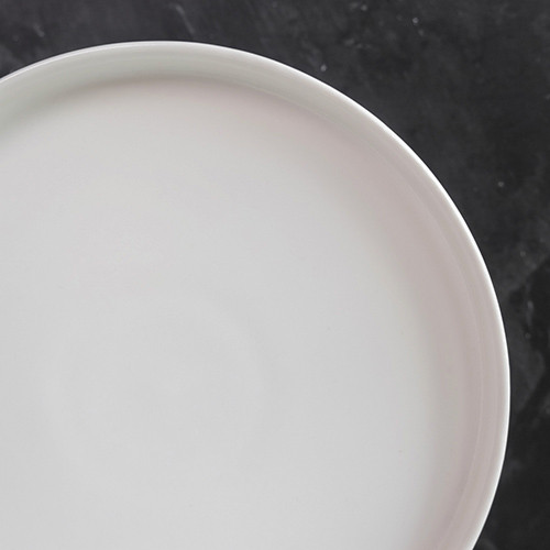 White Solitude Short Rim Plate 8" 2