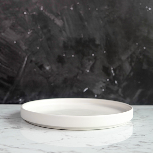 White Solitude Short Rim Plate 8" 3