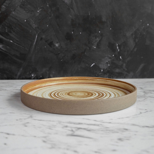 Sandblasted Brown Salad Plate 8" 2