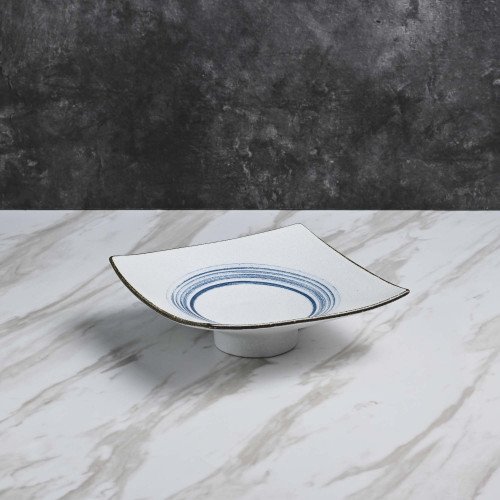 Seraphic Blue Square Salad Plate 7"