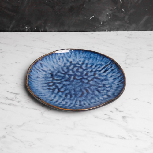 Blue Veins Round Salad Plate 8" 2