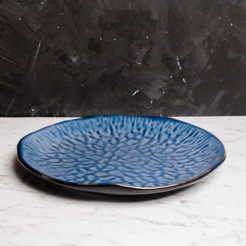 Blue Veins Dinner Plate 10" 3