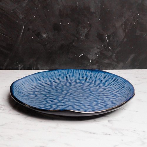 Blue Veins Dinner Plate 10" 3