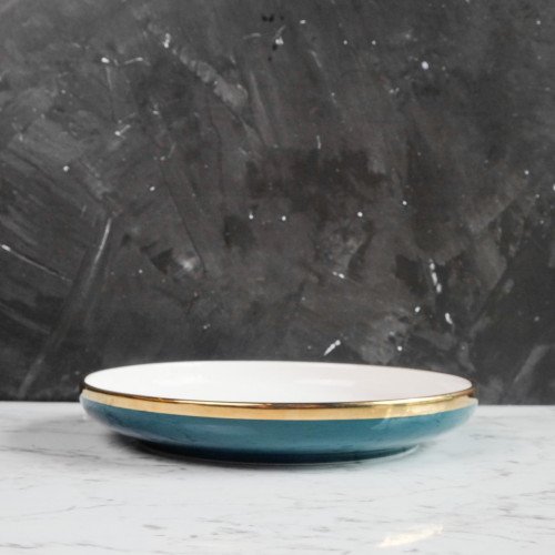 Viridian Green Shallow Plate 8"