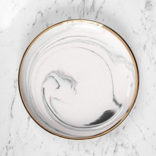 Marble Purity White Side Plate 7.5"