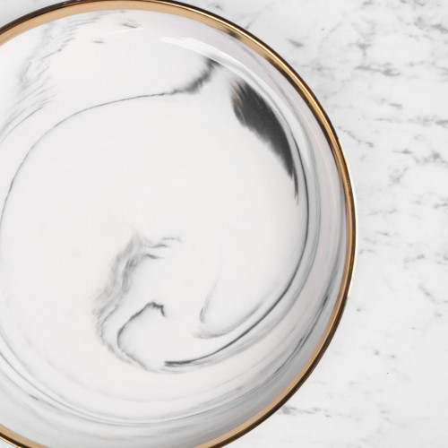 Marble Purity White Side Plate 7.5" 2