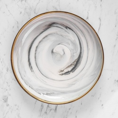 Marble Purity White Salad Plate 8"