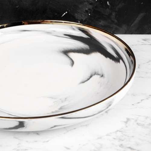 Marble Purity White Dinner Plate 10" 3