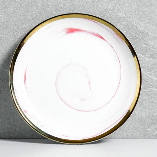 Marble Blush Salad Plate 8"