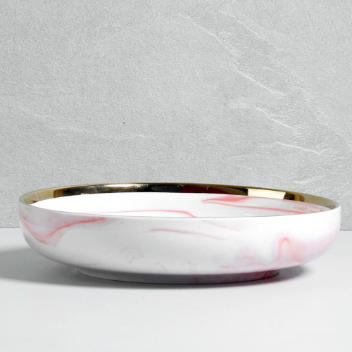 Marble Blush Dinner Plate 10"