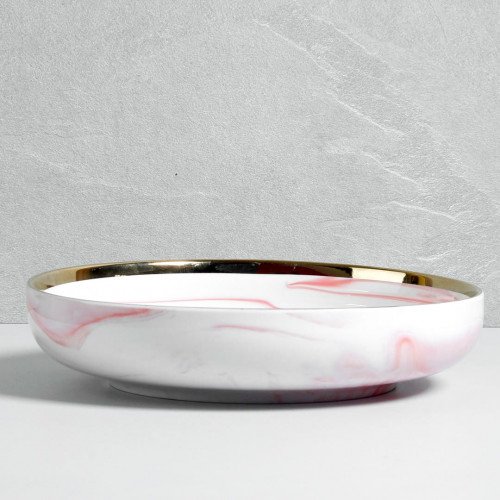 Marble Blush Dinner Plate 10"