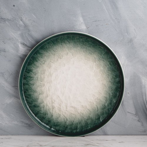 Glacier Green Round Dinner Plate 10"