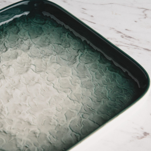 Glacier Green Square Sharing Plate 6" 3