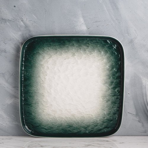 Glacier Green Square Dinner Plate 10"