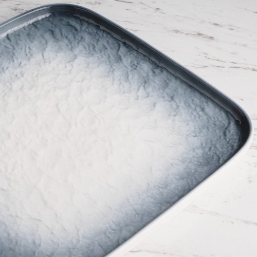 Glacier Blue Square Plate 8" 4