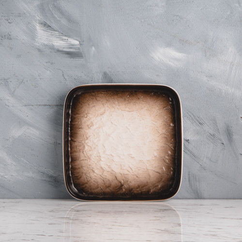 Glacier Brown Square Sharing Plate 6"