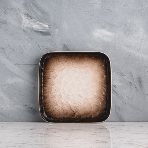 Glacier Brown Square Sharing Plate 6"