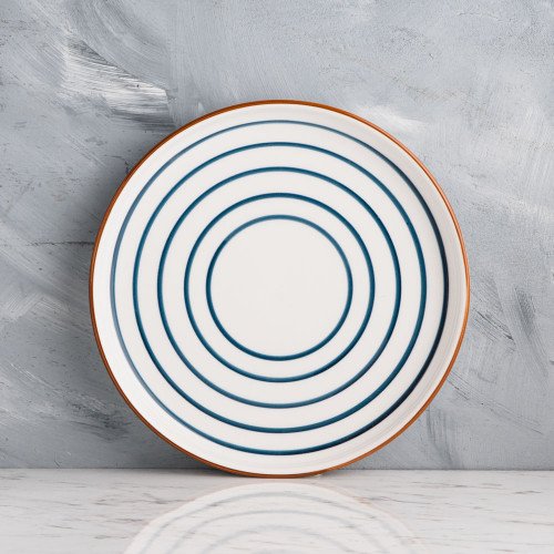 Meiji Blue Swirl Salad Plate 8"