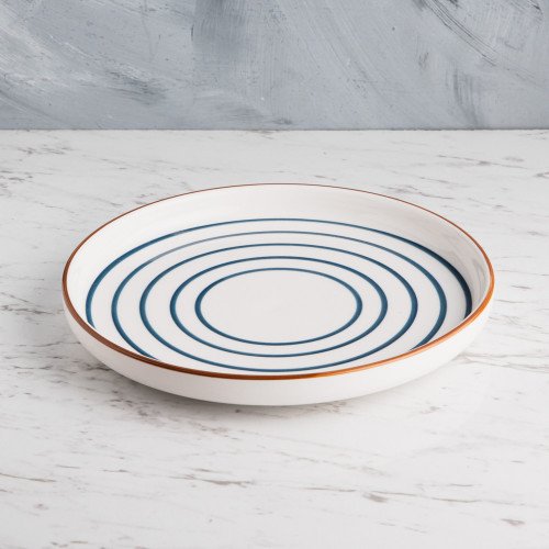 Meiji Blue Swirl Salad Plate 8" 4