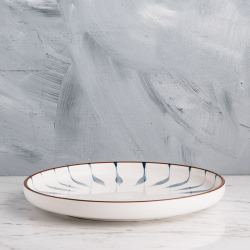 Meiji Blue Leaf Salad Plate 8" 4