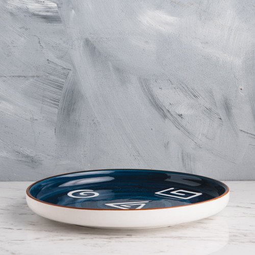 Meiji Blue Scroll Salad Plate 8" 2