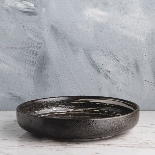 Vanity Black Semibowl 8" 3