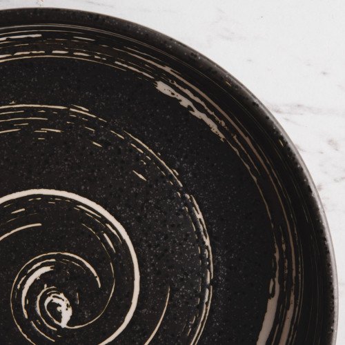 Vanity Black Semibowl 8" 5