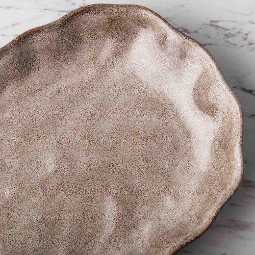 Sliver Tint Gray Long Platter 12" 4