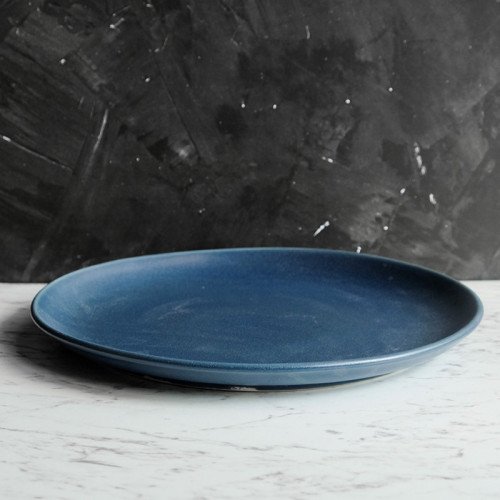 Prussian Blue Coupe Dinner Plate 11" 3