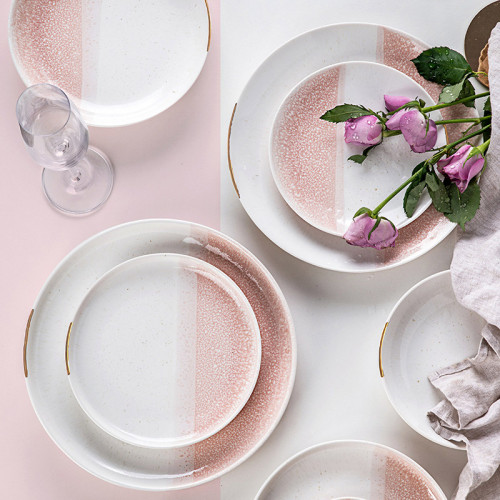Crepe Pink Salad Plate 8" 5