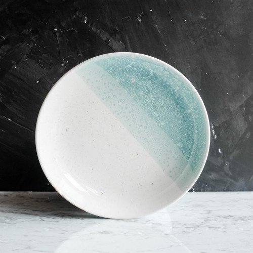 Pastel Blue Coupe Plate 8"