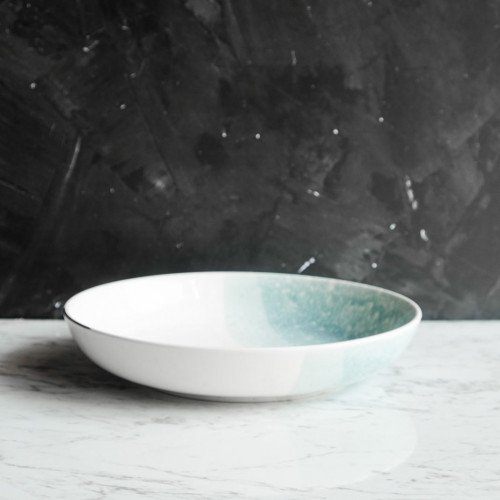 Pastel Blue Coupe Plate 8" 2