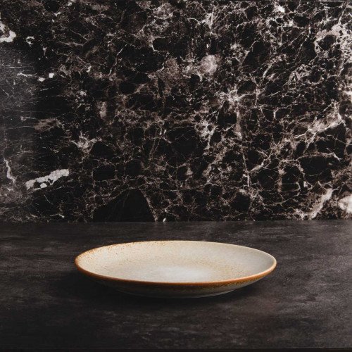 Torched Cream Salad Plate 8" 2