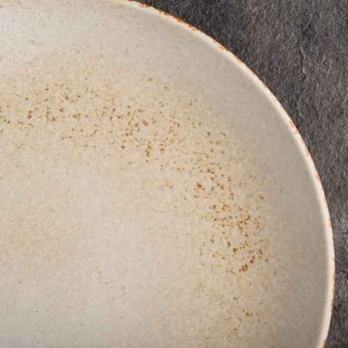 Torched Cream Dinner Plate 10" 4